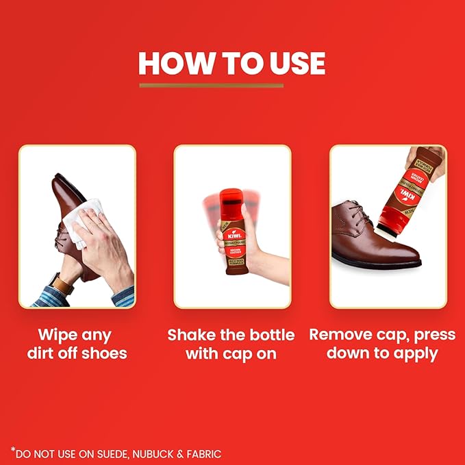 Kiwi Liquid Shoe Polish - 75 ml (Brown) - Image 2