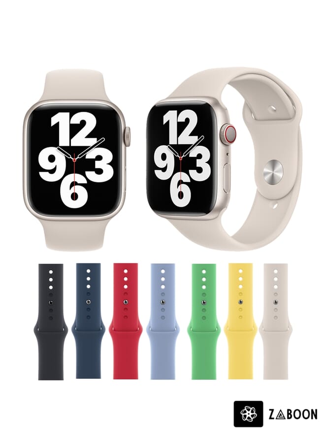 Zaboon Silicone Watch Band  Apple Watch Series 8&7 41mm / SE 2&6&SE&5&4 40mm / 3&2&1 38mm - Image 4