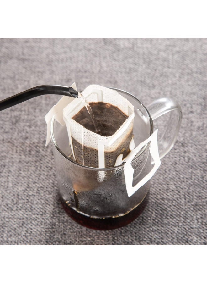 ٥٠ كيسًا من أكياس ترشيح القهوة المعلقة، أكياس ورقية لترشيح القهوة بالتنقيط للاستخدام مرة واحدة، متوافقة مع مجموعة واسعة من أكواب وأدوات القهوة. - Image 4