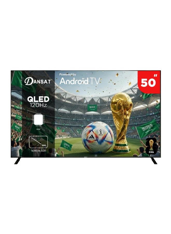 Dansat 50-inch Smart QLED 4K 120Hz TV DTD50QLED120HZ DTD50QLED120HZ black - Image 1