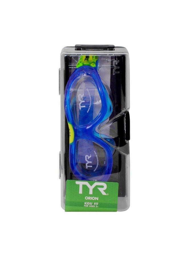 TYR - Orion Swim Mask Kids' Fit Clear/Blue/Blue - Image 1