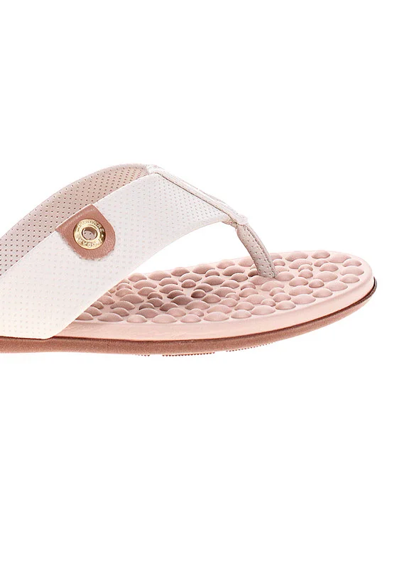 مودار Modare Ladies Flat Sandals Off White | Made In Brazil