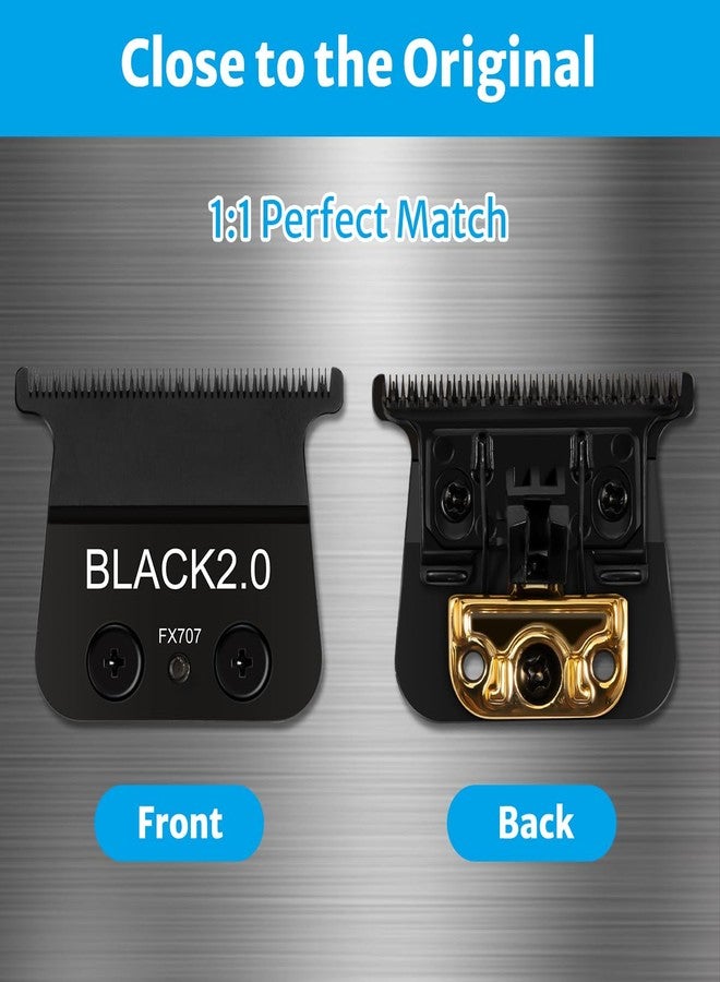Perfitech Replacement Blades Compatible with Babyliss Trimmers FX707z, FX787, FX726, 1 Pack, Classic Black - Image 4