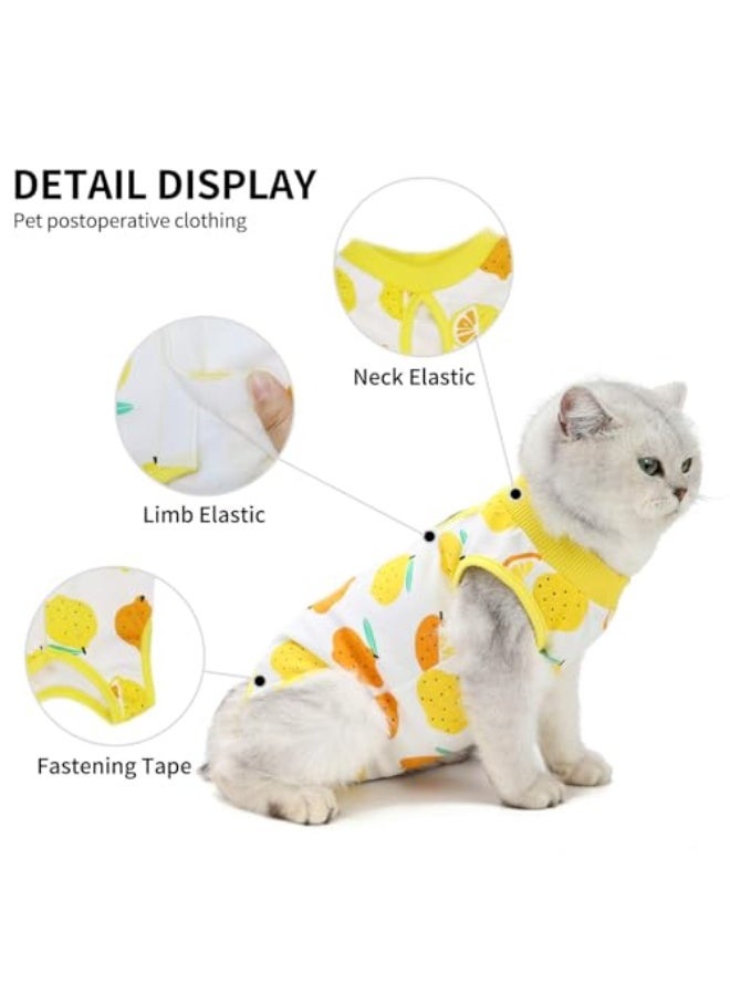 Recovery Suit, Professional Dog Cat Surgery Recovery Shirt, for Abdominal Wounds or Skin Diseases with Breathable E-Collar Alternative (Medium) - Image 2