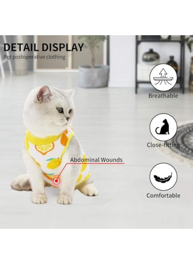 Recovery Suit, Professional Dog Cat Surgery Recovery Shirt, for Abdominal Wounds or Skin Diseases with Breathable E-Collar Alternative (Medium) - Image 3