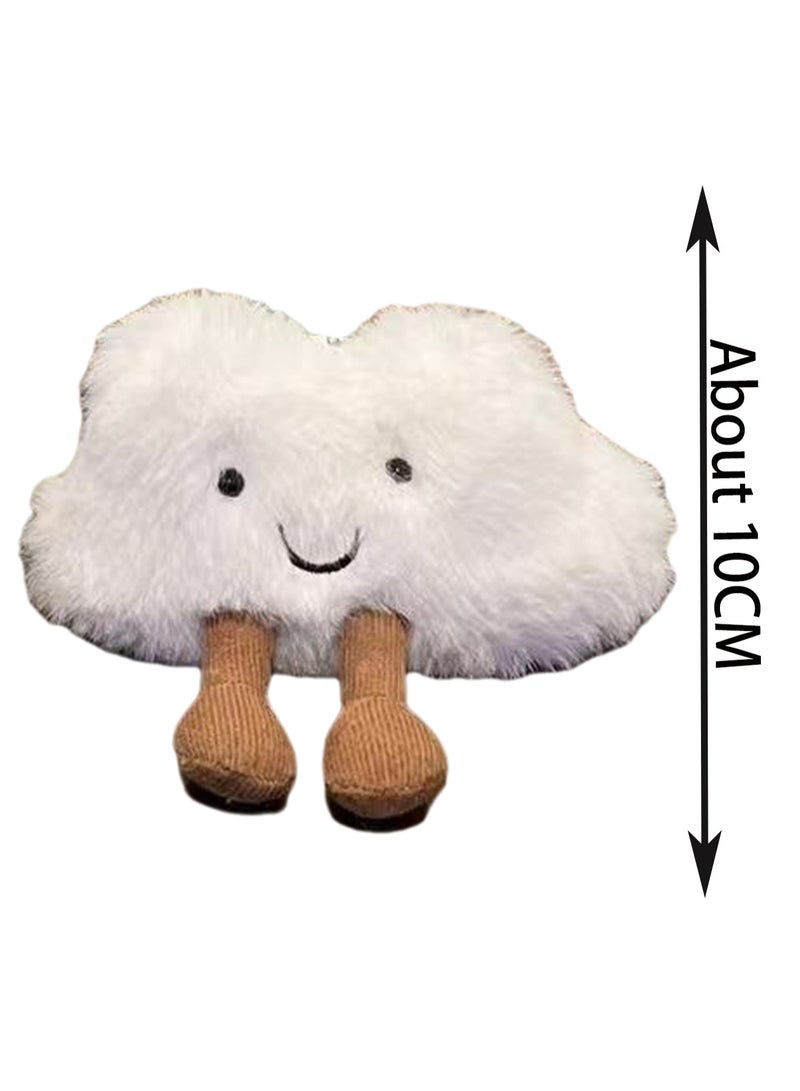 10cm Cloud Pendant Keychain Jc Cloud Moon Personality Cute Plush Doll School Bag Accessories Boy Girl Gift