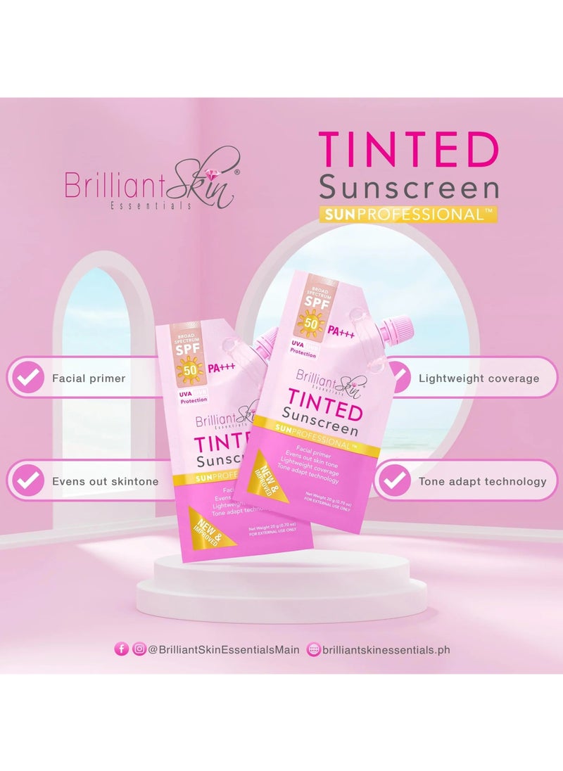 Brilliant Skin - Tinted Sunscreen SPF 50 with Facial Primer and Tone Adapt Technology, UVA/UVB Protection, Natural-Looking Tint with Broad-Spectrum Coverage, Hydrates Skin, Lightweight Formula, 20g. - Image 1
