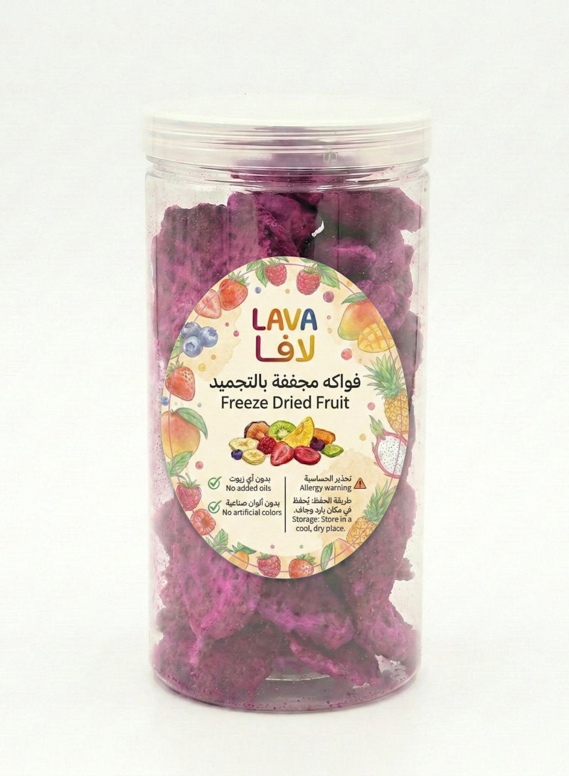 LAVA ROASTERY COMPANY L.L.C Freeze Dried Fruit Dragon Fruit 100g – Natural Fruit Snack, No Added Sugar - Image 1