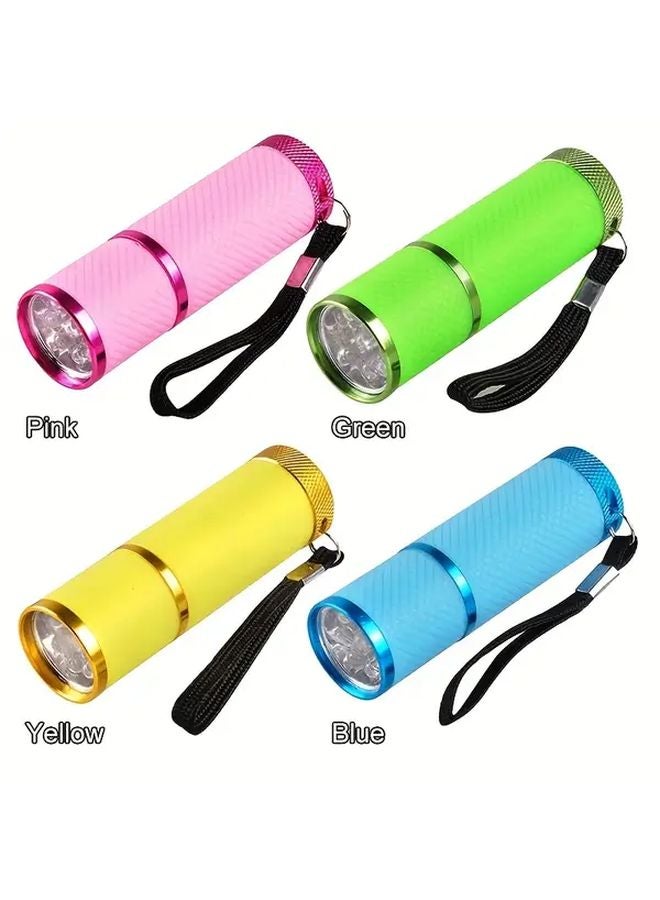 Ultra Bright 9 LED Flashlight 4 Color Options Compact Portable For Camping - Image 2