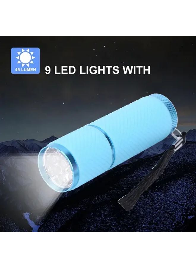 Ultra Bright 9 LED Flashlight 4 Color Options Compact Portable For Camping - Image 5