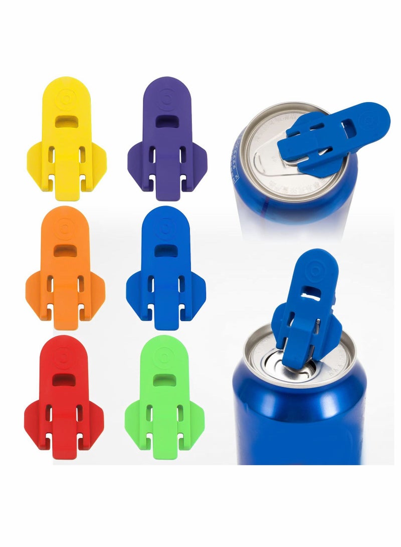 SYOSI Manual Easy Can Opener, Color Soda Beer Can Opener, Tab Opener for Pop, 6pcs - Image 1