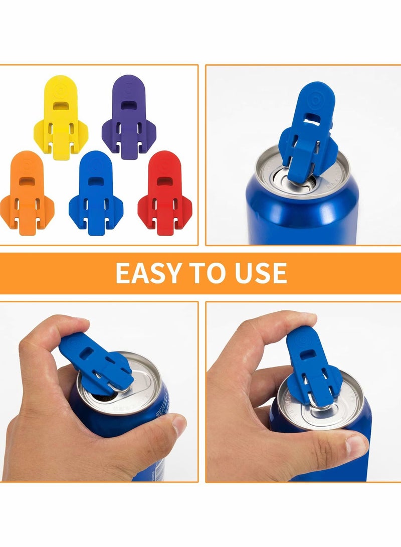 SYOSI Manual Easy Can Opener, Color Soda Beer Can Opener, Tab Opener for Pop, 6pcs - Image 5