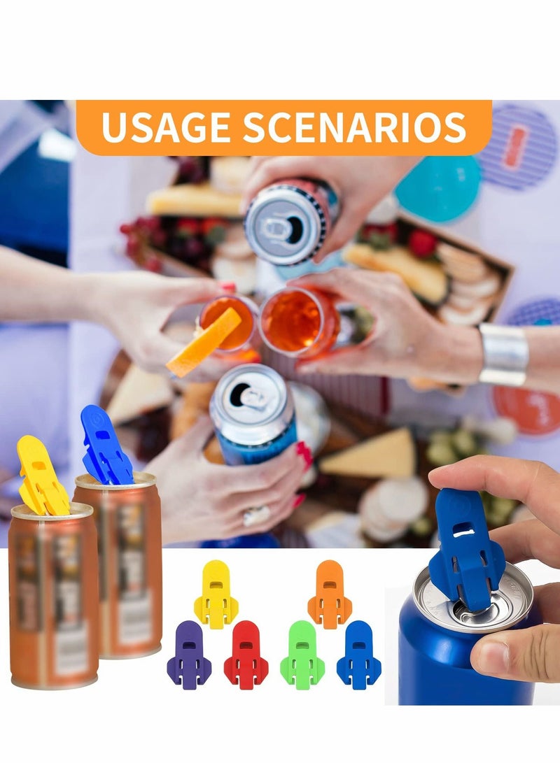 SYOSI Manual Easy Can Opener, Color Soda Beer Can Opener, Tab Opener for Pop, 6pcs - Image 2