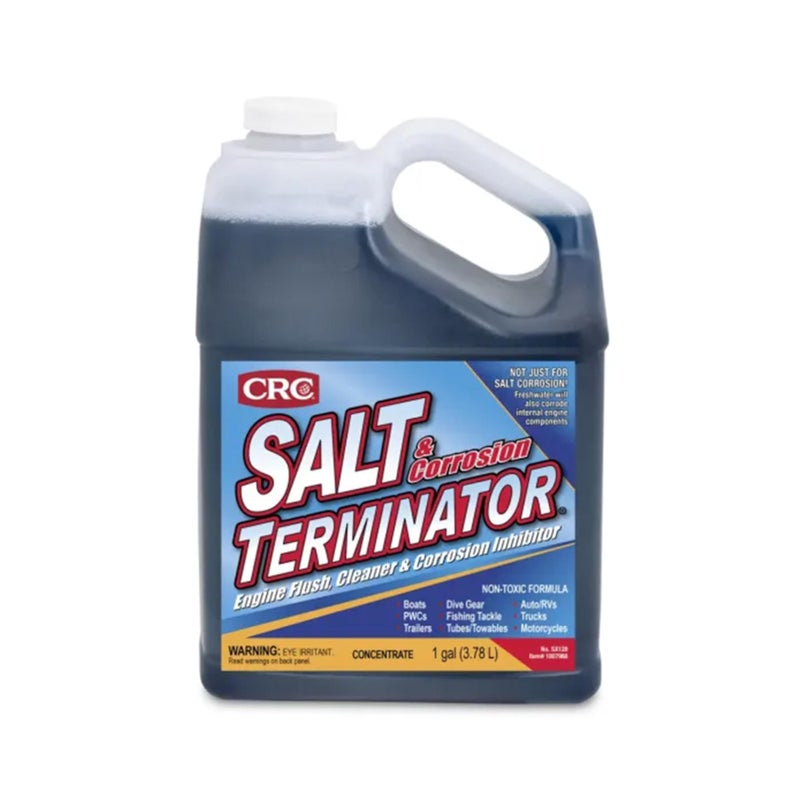 منظف محرك CRC Salt Terminator ومثبط التآكل 1 جالون يذوب الملح ويترك طبقة واقية