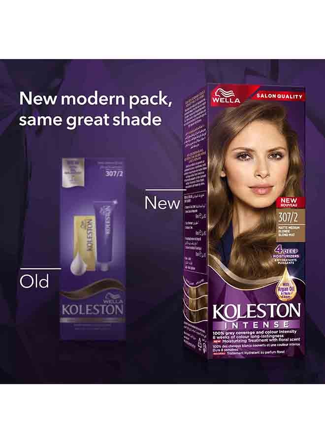 WELLA Koleston Intense Hair Color 307/2 Matte Medium Blonde - Image 3