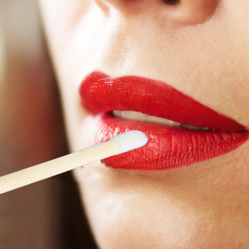100pcs Disposable Bamboo Handle Lip Brush Portable Makeup Tool Lip Gloss Wand for Kitchen Appliance - Image 5