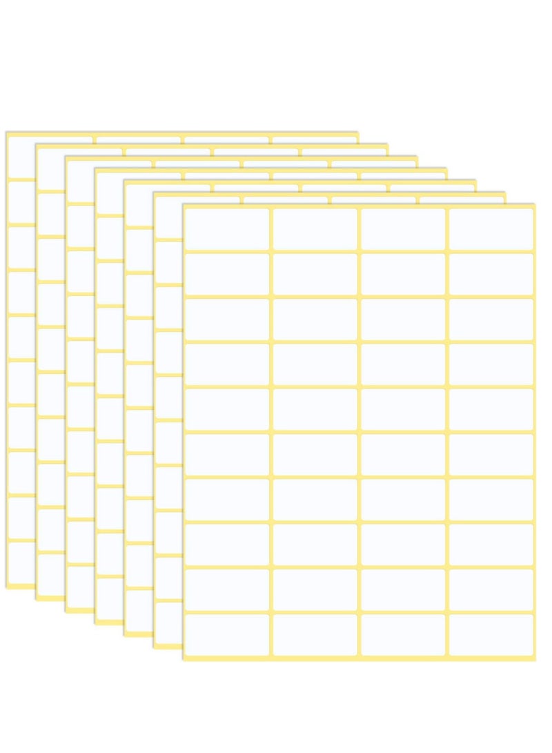 Captaintech Pack of 600 stickers 38 x 19mm universal stickers address labels household labels freezer labels for office kitchen and jam - Image 1