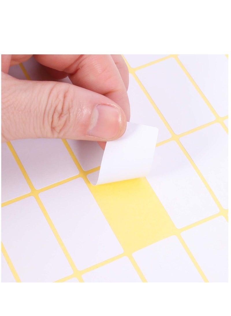 Captaintech Pack of 600 stickers 38 x 19mm universal stickers address labels household labels freezer labels for office kitchen and jam - Image 2