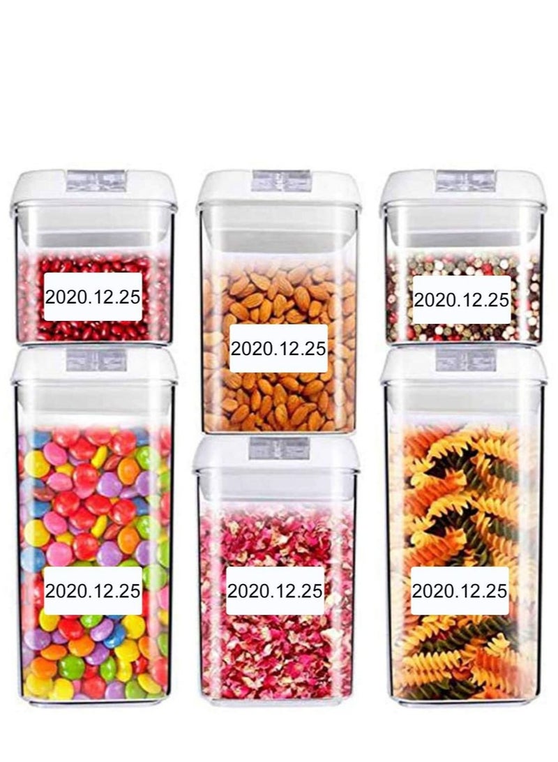 Captaintech Pack of 600 stickers 38 x 19mm universal stickers address labels household labels freezer labels for office kitchen and jam - Image 5