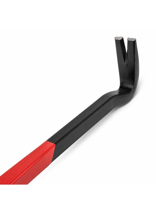 MTX 18 Inch Pry Bar Wrecking Bar with Nail Puller, Flat Pry End & Forked Claw, 450mm Hand Tool for Nail Removal, Prying, Lifting, Demolition, Woodwork & DIY Repair - Image 5