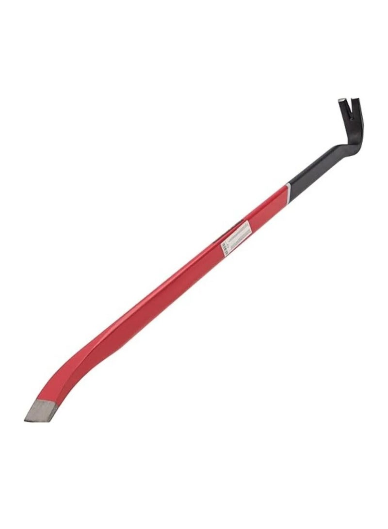 MTX 18 Inch Pry Bar Wrecking Bar with Nail Puller, Flat Pry End & Forked Claw, 450mm Hand Tool for Nail Removal, Prying, Lifting, Demolition, Woodwork & DIY Repair - Image 2