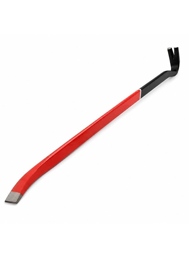 MTX 18 Inch Pry Bar Wrecking Bar with Nail Puller, Flat Pry End & Forked Claw, 450mm Hand Tool for Nail Removal, Prying, Lifting, Demolition, Woodwork & DIY Repair - Image 4