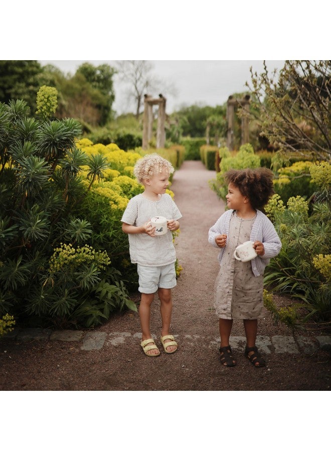 mushie Silicone Snack Cup | Spill Proof Food Container for Toddler and Baby (Pink Flowers) - Image 4