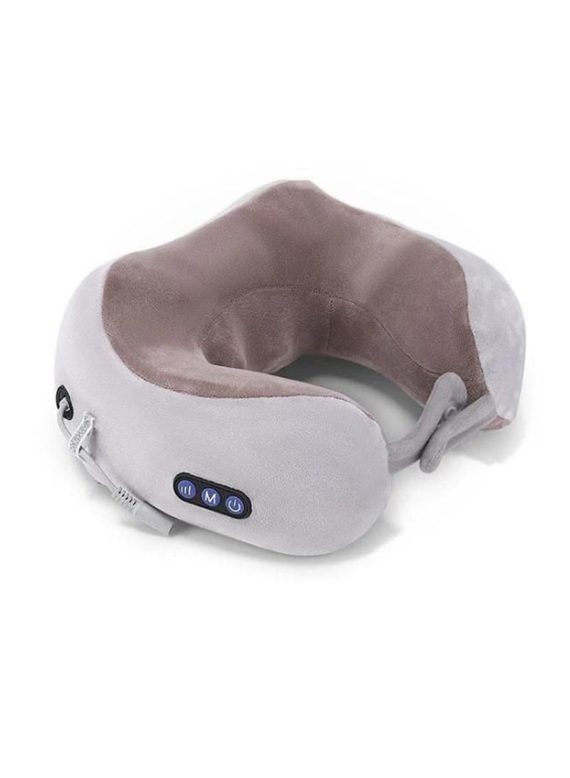 DIGI CORE U-Shaped Massage Pillow Neck Massager For Home Office And Car Use Shoulder Pain Travel Neck Pillow Massager With Vibration Heat Shiatsu Massager - Image 1