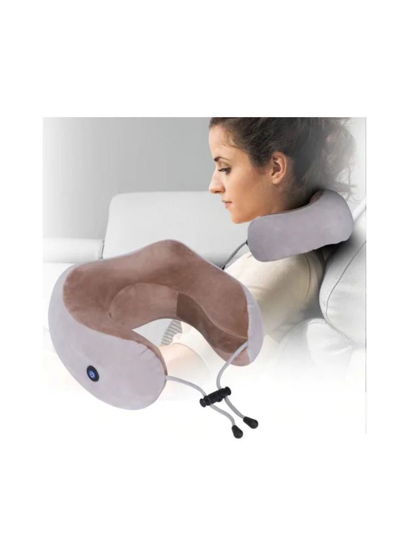 DIGI CORE U-Shaped Massage Pillow Neck Massager For Home Office And Car Use Shoulder Pain Travel Neck Pillow Massager With Vibration Heat Shiatsu Massager - Image 4