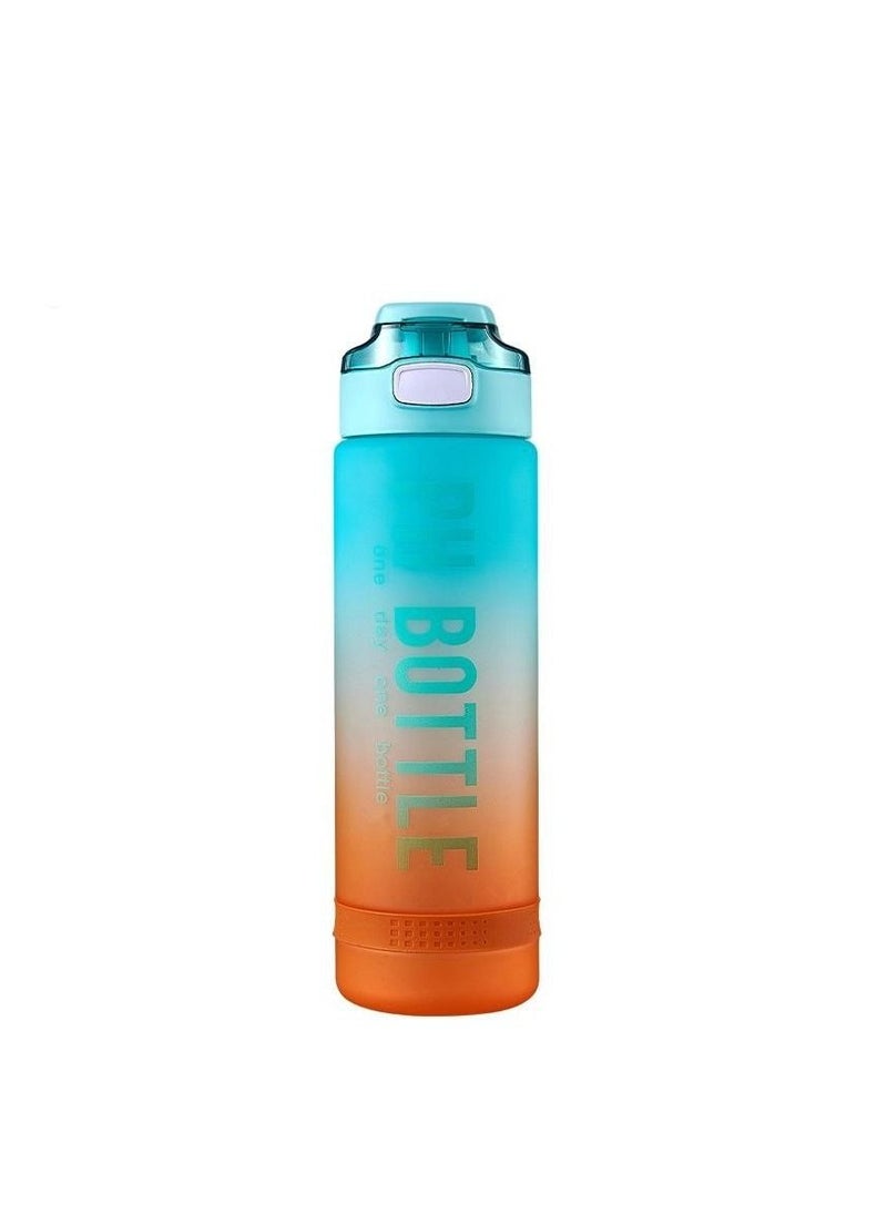 Spaceshoop 1000ml High Quality Plastic Water Bottle Color Changing Design Portable Gym Fitness Durable Sport Drinking Bottle  - Image 1