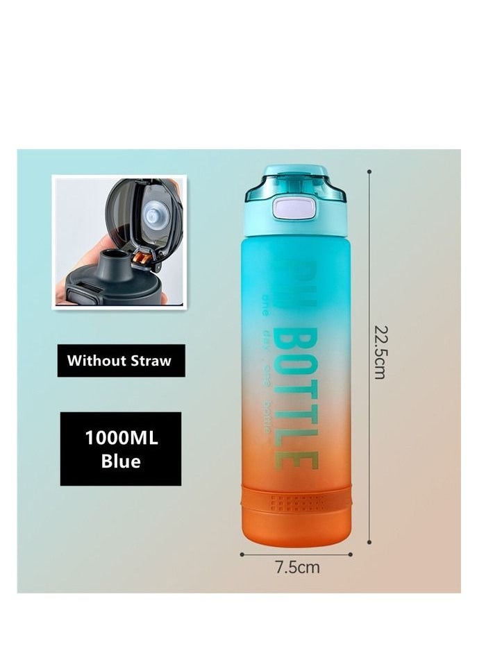 Spaceshoop 1000ml High Quality Plastic Water Bottle Color Changing Design Portable Gym Fitness Durable Sport Drinking Bottle  - Image 2
