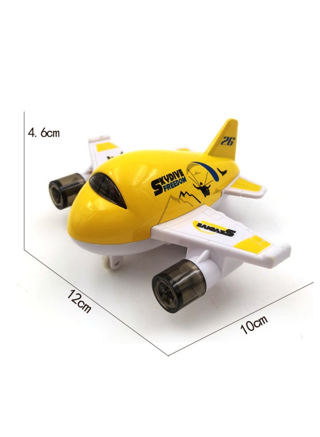 Xingyuanda Alloy Cartoon Huili Aircraft Q Edition Solid Color Large Children's Toy Car Boutique Machine Grab Toy-Color:OPP Transparent Bag With Keychain Single  - Image 3
