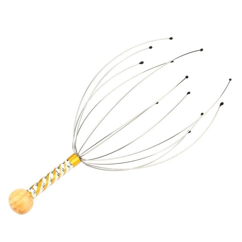 2 Pcs Stainless Steel Head Neck Scalp Massager Relaxation Tool Octopus Design - Image 5