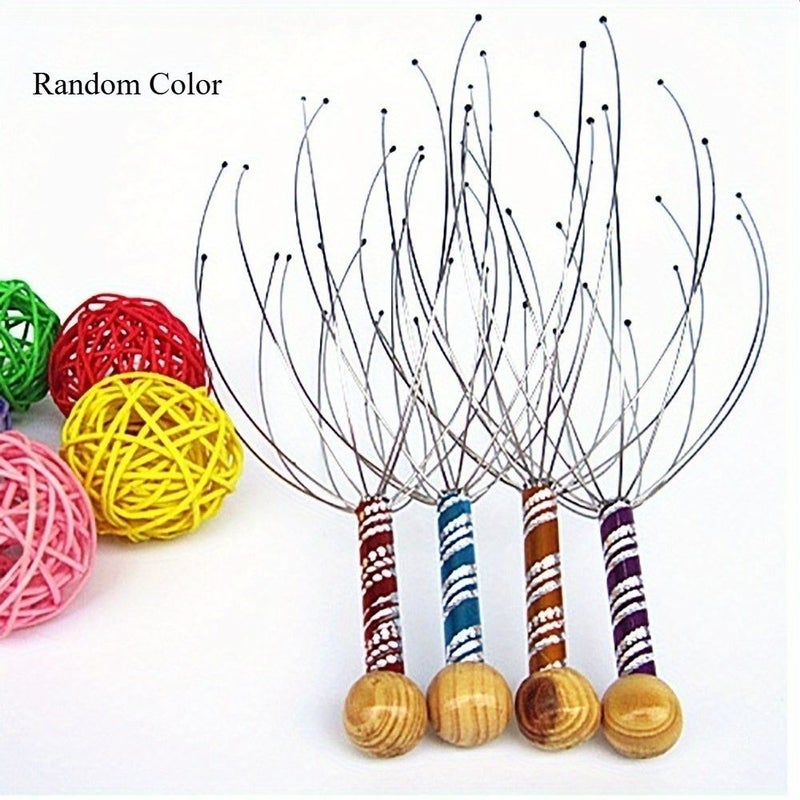 2 Pcs Stainless Steel Head Neck Scalp Massager Relaxation Tool Octopus Design - Image 3