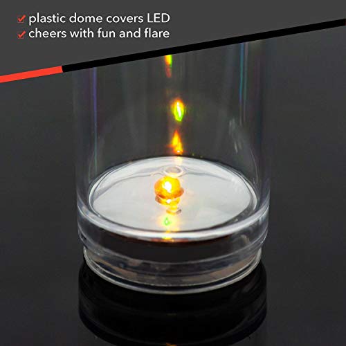 JUST FUNKY LED Glasses | Acrylic Shot Glass Set | 2 Ounces | Christmas Party Glass - Image 4