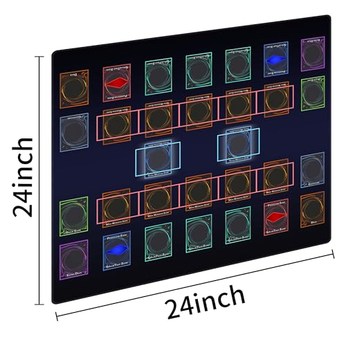Extalas Stitched for Yugioh Playmat 2Player Master Rule Duel Field Zones Large Card Game Mat Original Art Designs Accessories Basic4 - Image 5
