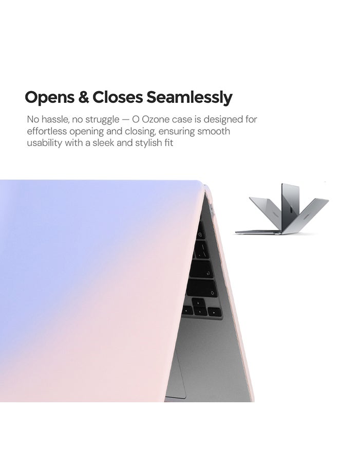 O Ozone - Candy Case Compatible with MacBook Pro 16 inch (A2485)M1 (A2780)M2 (A2991)M3 (A3403,A3186)M4 2021-2024 Case+Keyboard Cover+Protector,Pink Blue - Image 1