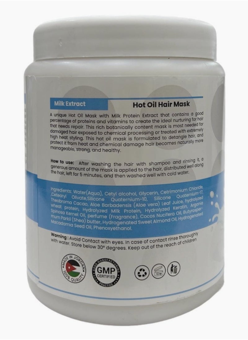globalstar Globalstar Hot Oil Hair Mask Milk Protein Extract 1000ml  - Image 2