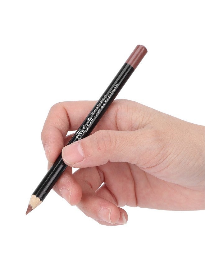 ANGGREK Lip Liner,Lip Pencil Waterproof Lip Liner Long Lasting 6Pcs Lip Liner Professional Waterproof Matte Long Lasting Lip Pencil Pigmented Cosmetics(Set 02) - Image 2