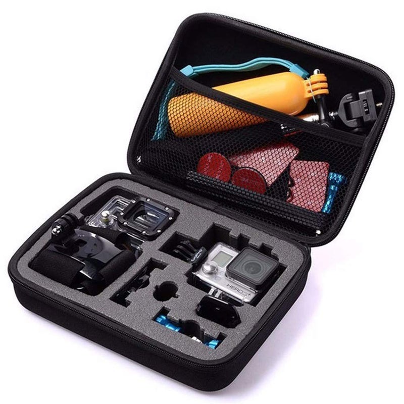 TEKCAM Action Camera Carrying Case Protective Storage Bag Compatible with Gopro Hero 13 12 11 10 9 8 7/AKASO EK7000/Brave 4/Brave 7 LE/Brave 8/APEXCAM/Dragon Touch Action Camera (Medium) - Image 1