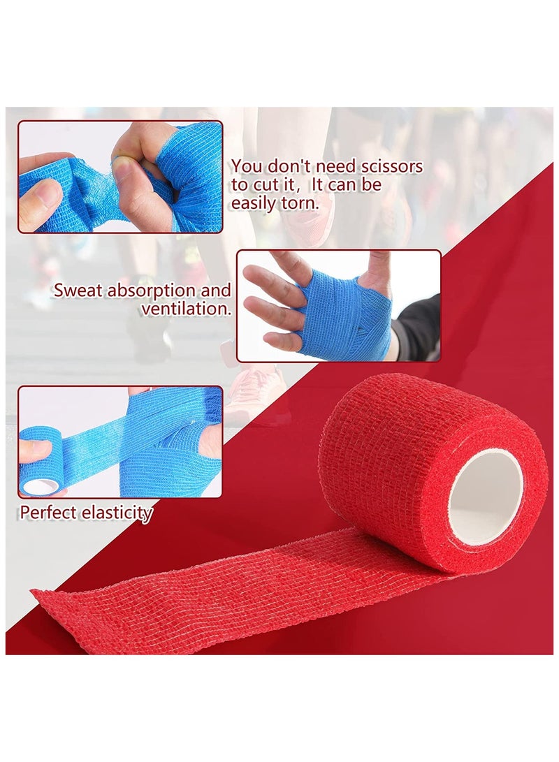 9-Piece Bandage, Elastic Sports, Sports Bandage, Veterinary Wrap, Suitable For Sports, Wrist, Ankle (Color) - Image 2