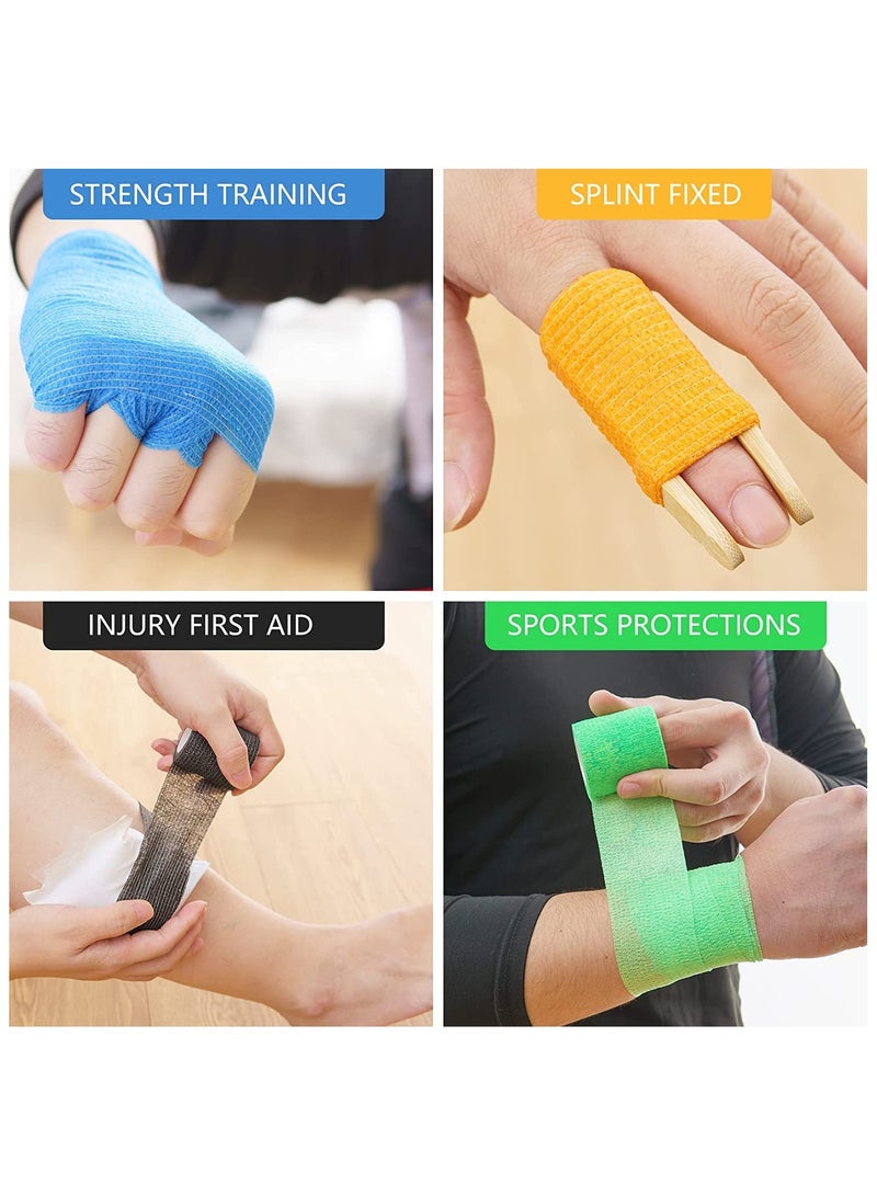 9-Piece Bandage, Elastic Sports, Sports Bandage, Veterinary Wrap, Suitable For Sports, Wrist, Ankle (Color) - Image 3