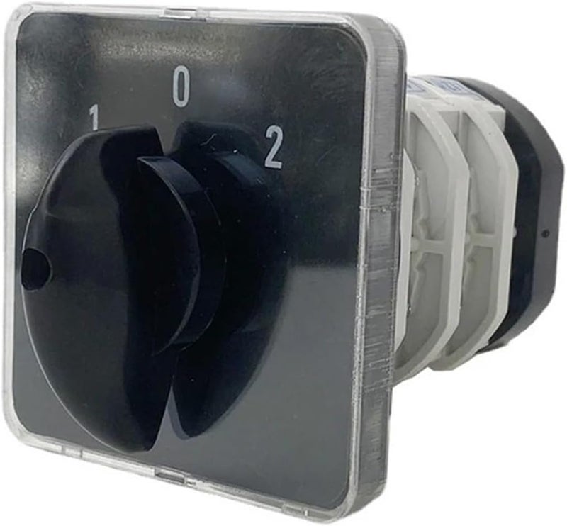Manual Transfer Rotary Cam Switch 32A 3 Pole 3 Position On Off On Size 0 1 Silver Contact - Image 1