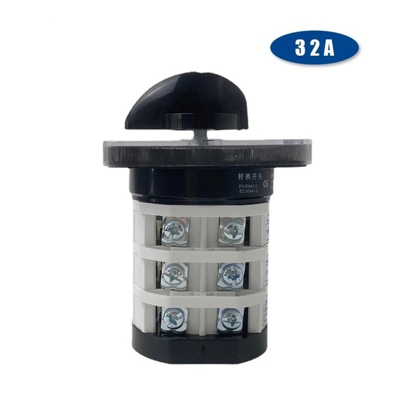 Manual Transfer Rotary Cam Switch 32A 3 Pole 3 Position On Off On Size 0 1 Silver Contact - Image 4