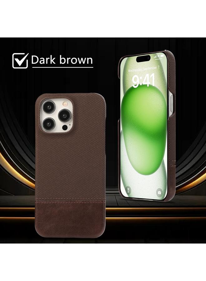 S-TOP Case For iPhone 15 Pro Max Stitching Cloth PU Shockproof Phone Case - Image 2