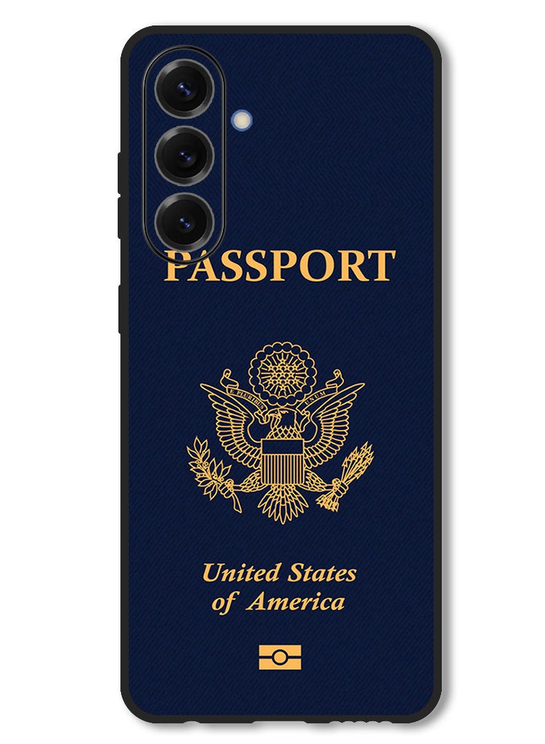 Theodor Case Compatible with Vivo V50 Protection Shockproof Bumper Cover Usa Passport - Image 1