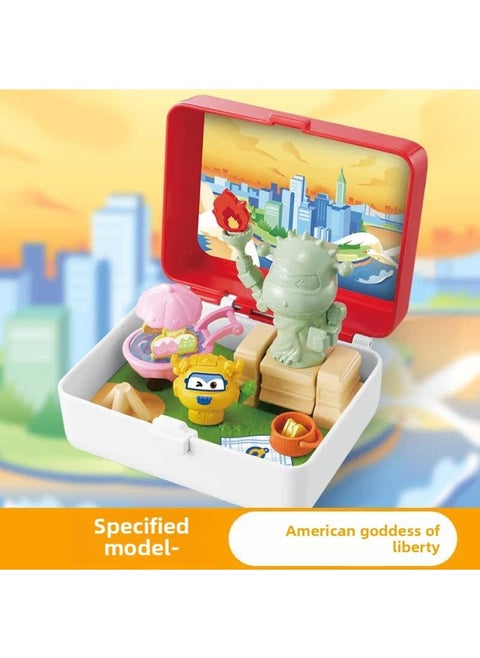 Super Flash Blind Box Toy Package Where To Go Le Di Great Wall Of China Liberty Goddess Little Aijin Kid Duoduo-color:750666designated Model [duoduo-american Statue Of Liberty] Unboxed And Sent]
