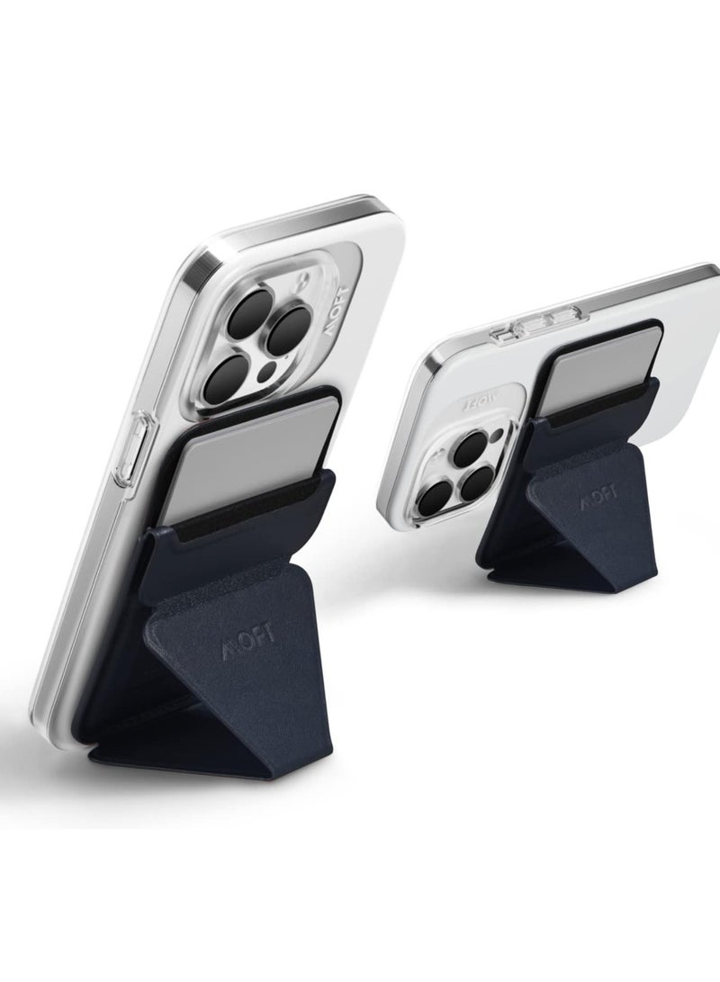 MOFT Phone Stand For Iphone 13 12 Series Wallet Stand Compatible Phone Stand With 3 Viewing Angles Oxford Blue - Image 1