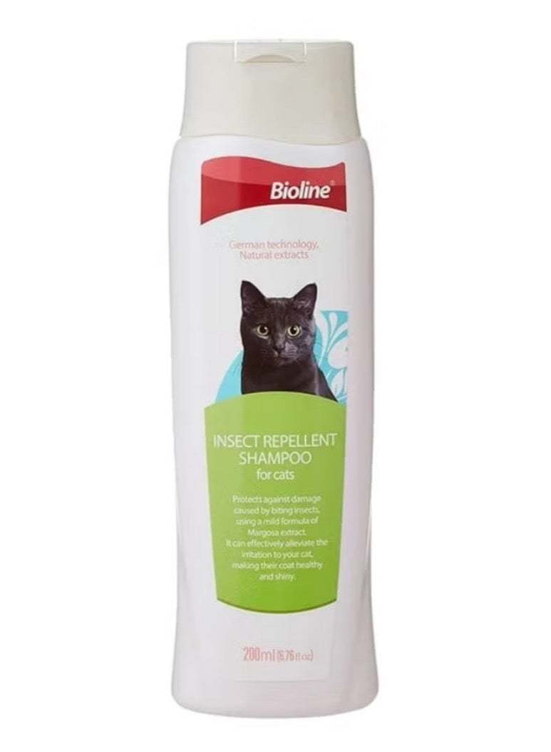 Bioline Insect Repellant Shampoo For Cats White 200ml