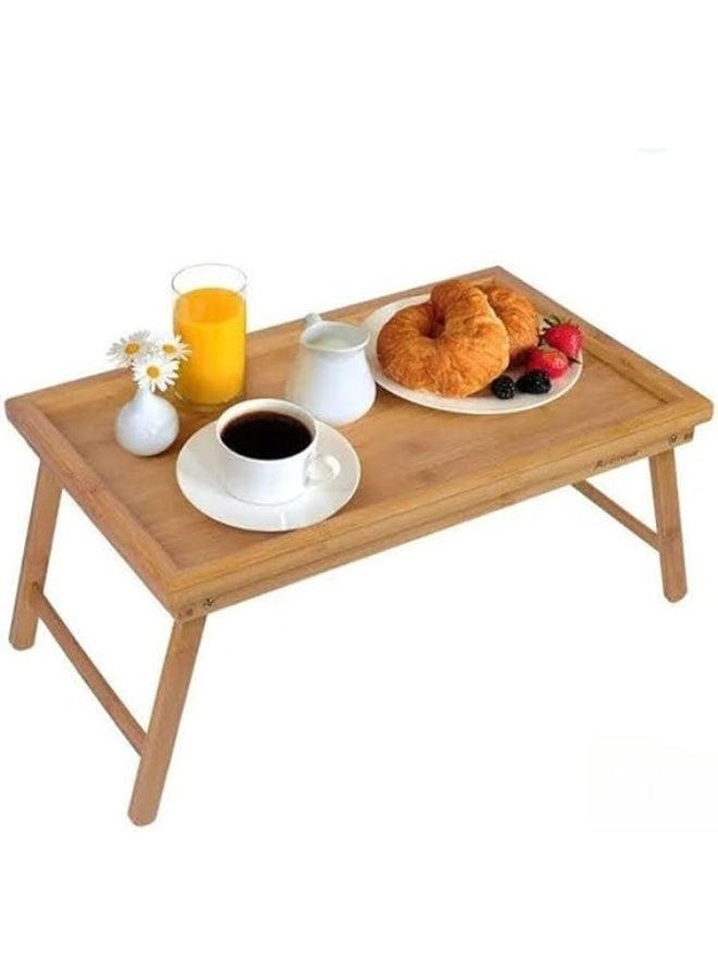 طاولة فطارمتعددة الاستخدام قابلة للطى – تصميم عملي للاستخدام اليومي – مثالية للإفطار، الوجبات الخفيفة، العمل، والمكتب – سهلة التخزين والنقل S (حجم صغير) - Image 2